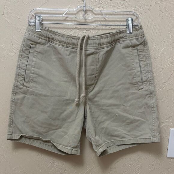 31. Men RSQ tan pull on shorts size small - Picture 1 of 5